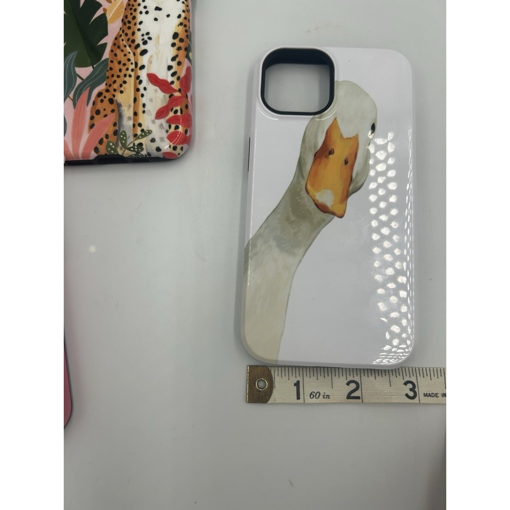 BURGA Multicolor Patterned iPhone 14 Cases Duck Leopard Flower Glossy - Picture 11 of 11